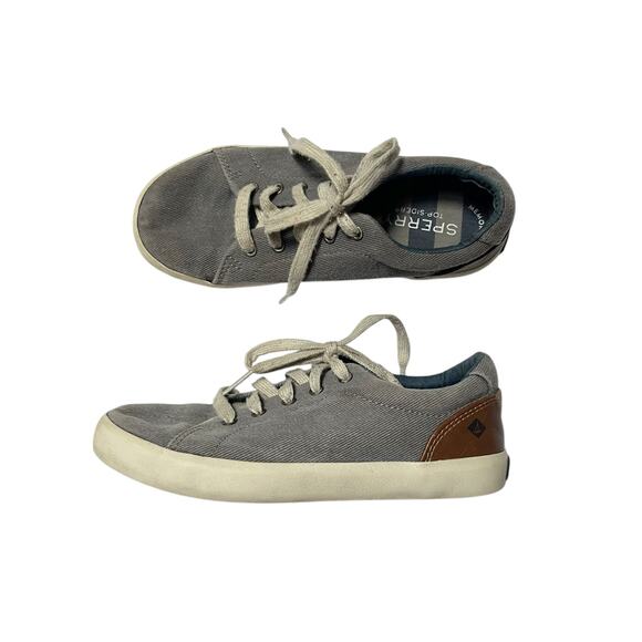 Sperry Tuck LTT Canvas Sneakers Size 1 - Picture 1 of 9